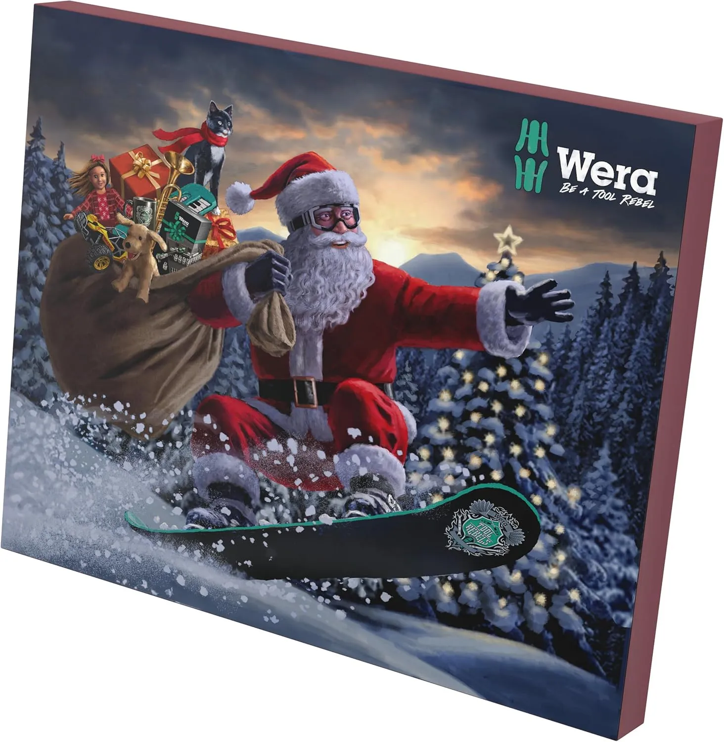 Wera 05136609001 Advent Calendar 2024 - Tool Advent Calendar, 25 Pieces Including Unique and Innovative Mix of Screw Tools as well as Salt and Pepper Shakers in Wera Design