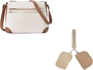 WESTBRONCO Crossbody Bags with Wristlet Keychain Wallets