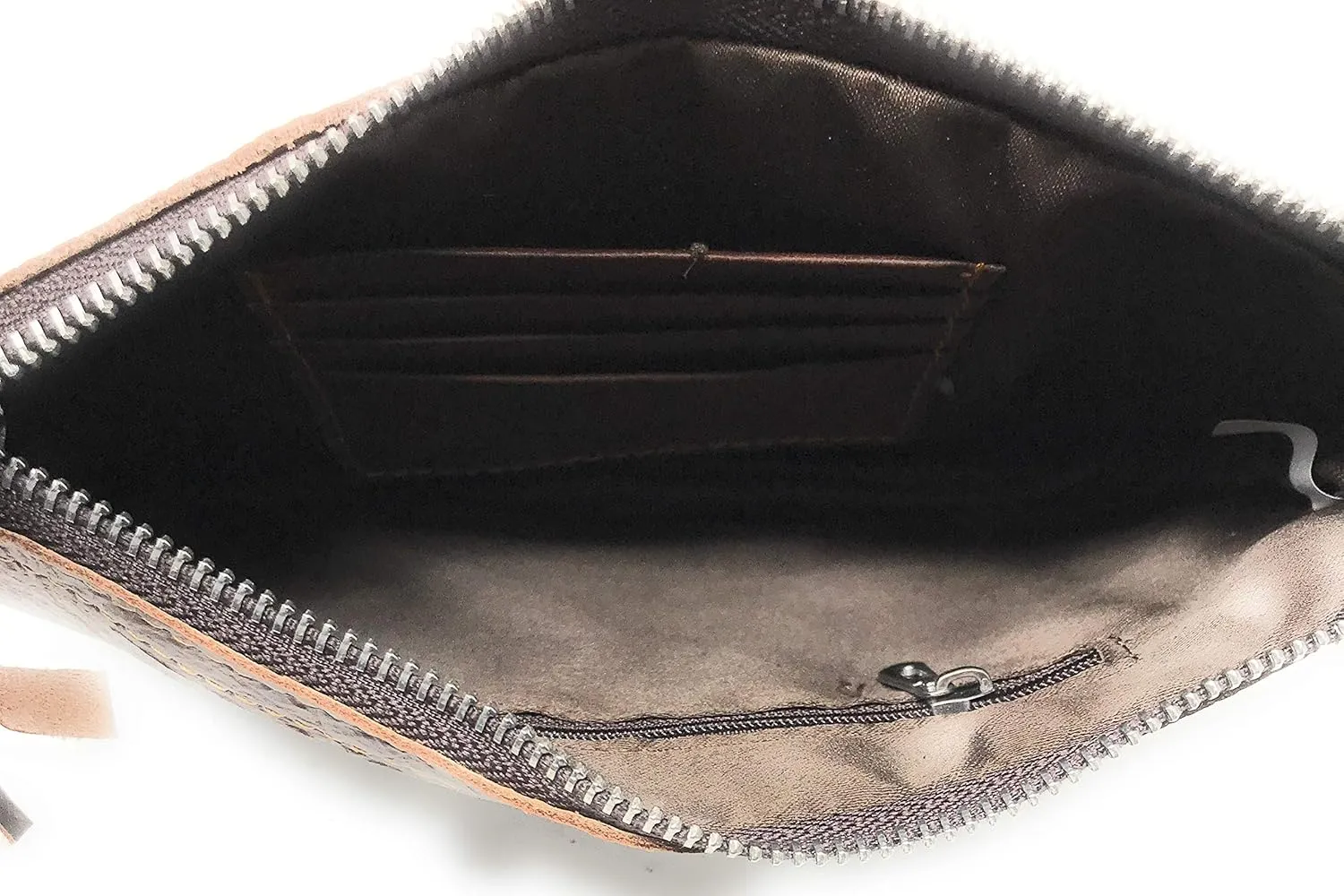 Western Genuine Tooled Leather Cowhide Fur Fringe Women's Crossbody Chain Bag/Purse