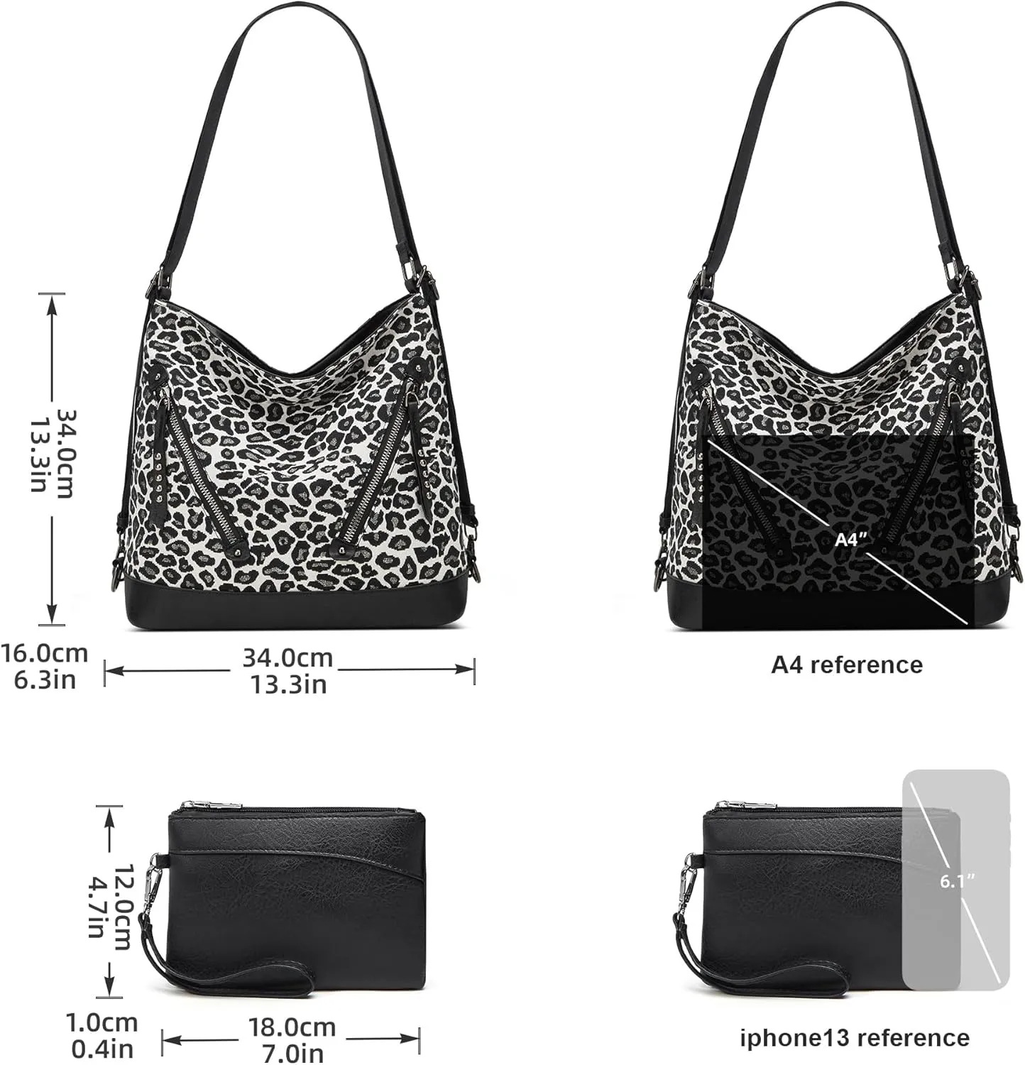 Women Fashion Handbags Wallet Tote Bag Shoulder Bag Top Handle Satchel Purse Set