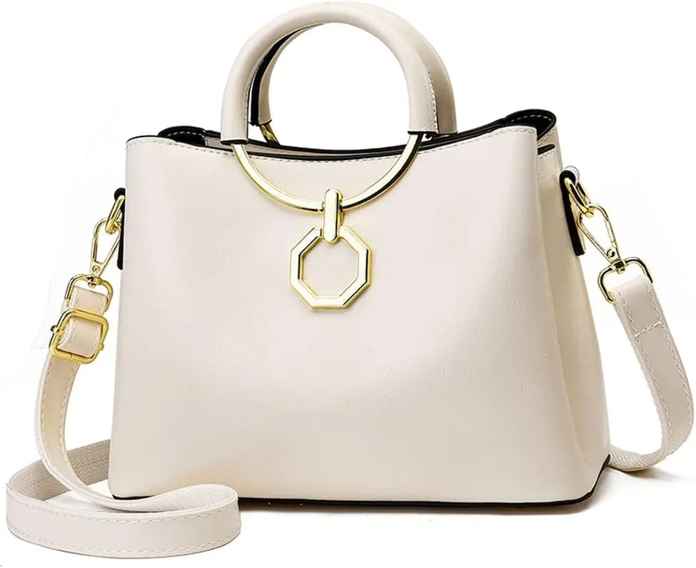 Women Handbags Large Capacity Top Handle Handbag Tote Bag with Detachable Leather Shoulder Strap
