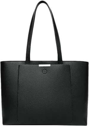 Women Large Vegan Leather Tote Casual Weekender Bag Shopper Top-handle Handbag Travel Shoulder Purse