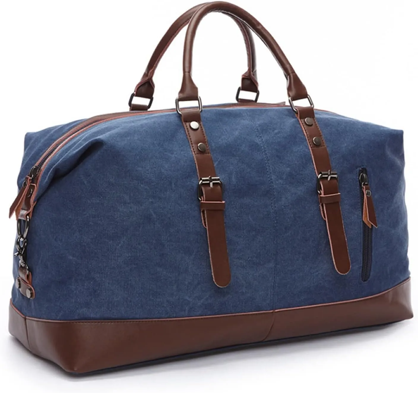 women Men Travel Carry on Luggage Men Duffel Bags Travel Tote Large Weekend Bag Overnight (Deep Blue)