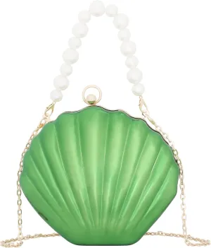 Women Mini Seashell Evening Clutch Top-Handle Bag Cross-body Bag
