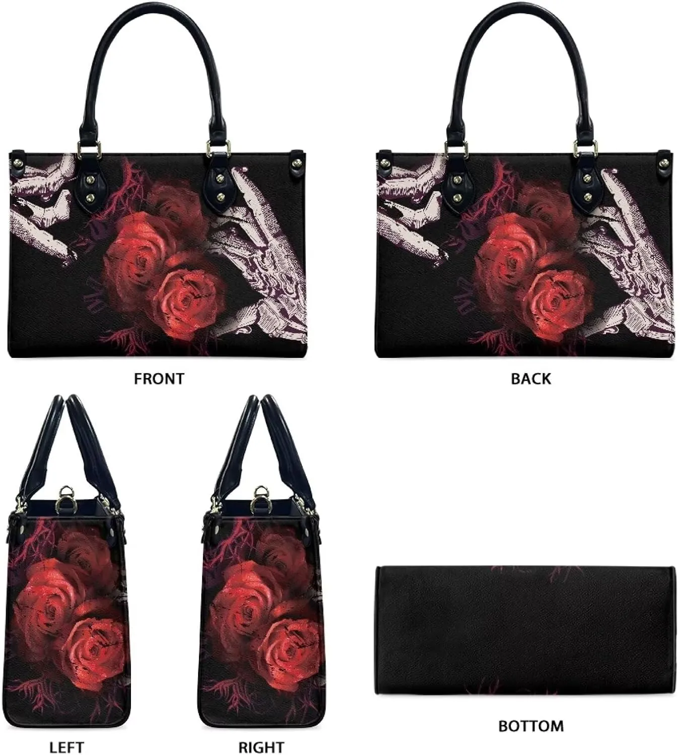 Women Purses and Handbag Top Handle Satchel Purses Waterproof Vegan Leather Shoulder Tote Bags for Travel Work