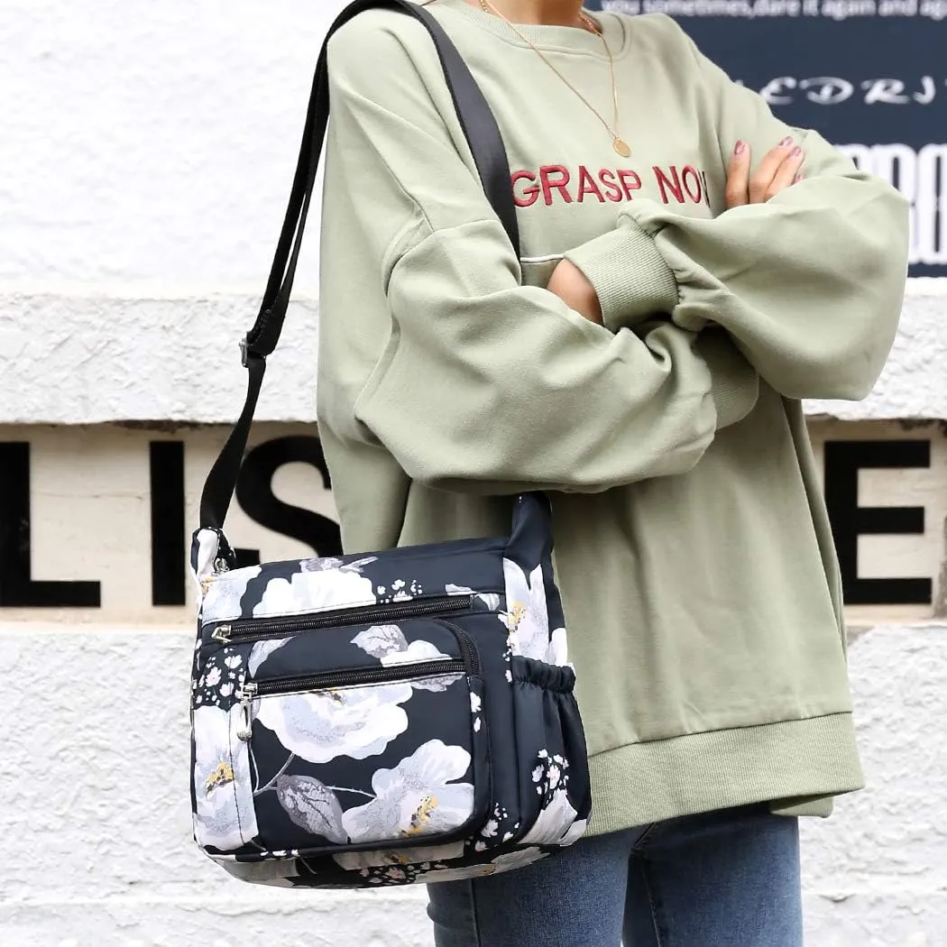 Women Shoulder Handbag Roomy Multiple Pockets Bag Ladies Crossbody Purse Tote Top Handle Satchel