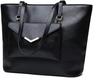 Women Top Handle Purse 2PCS, PU Leather Satchel Handbags Shoulder Bag Tote Purse