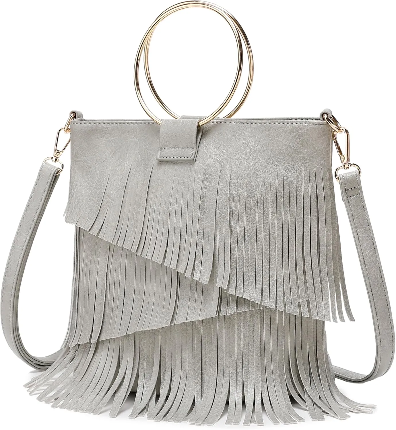 Women's Boho Western Fringe Bracelet Crossbody Purse