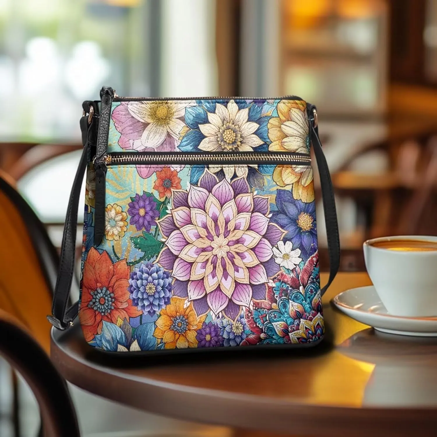 Women's Crossbody Bag Purse Shoulder Bag with Adjustable Strap,Trendy Leather Hobo Handbags Sling Bag Purse