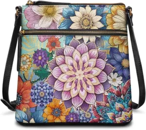 Women's Crossbody Bag Purse Shoulder Bag with Adjustable Strap,Trendy Leather Hobo Handbags Sling Bag Purse