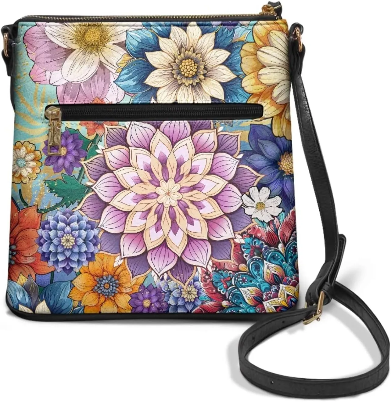 Women's Crossbody Bag Purse Shoulder Bag with Adjustable Strap,Trendy Leather Hobo Handbags Sling Bag Purse