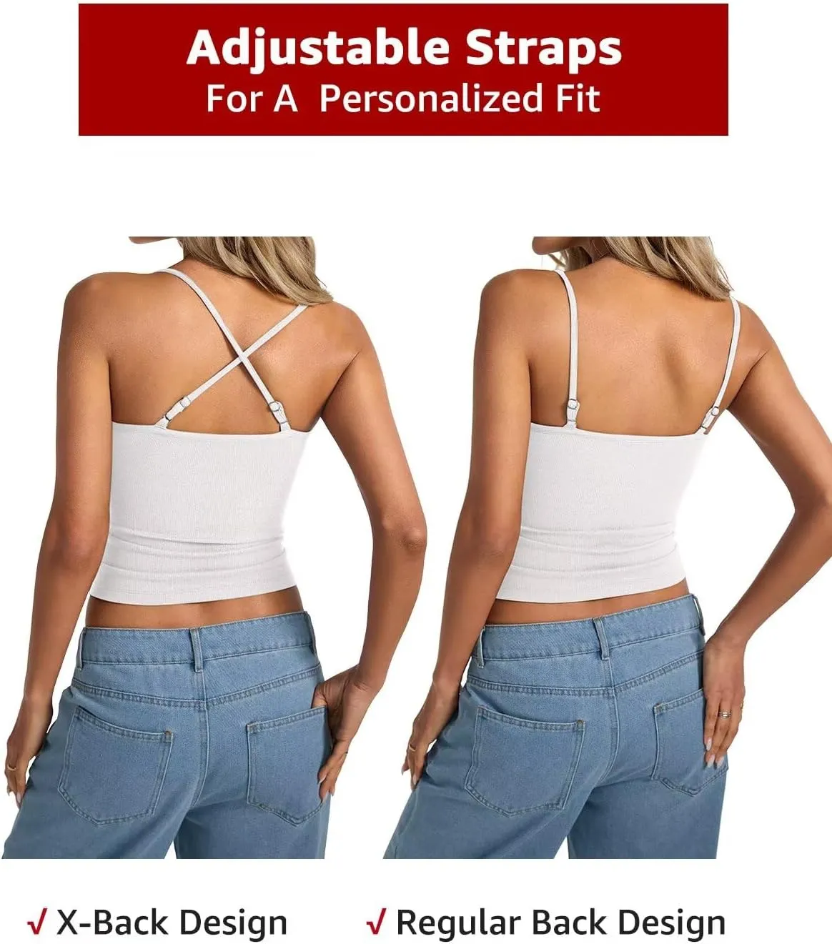 Womens Lace Camisole Tops Square Neck Ribbed Tank Tops Adjustable Spaghetti Straps Sleeveless Summer Shirt 2025