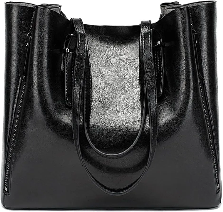 Women’s Leather Handbag Shoulder Bags Work Tote Bag Top Handle Bag Ladies Designer Purses Satchel