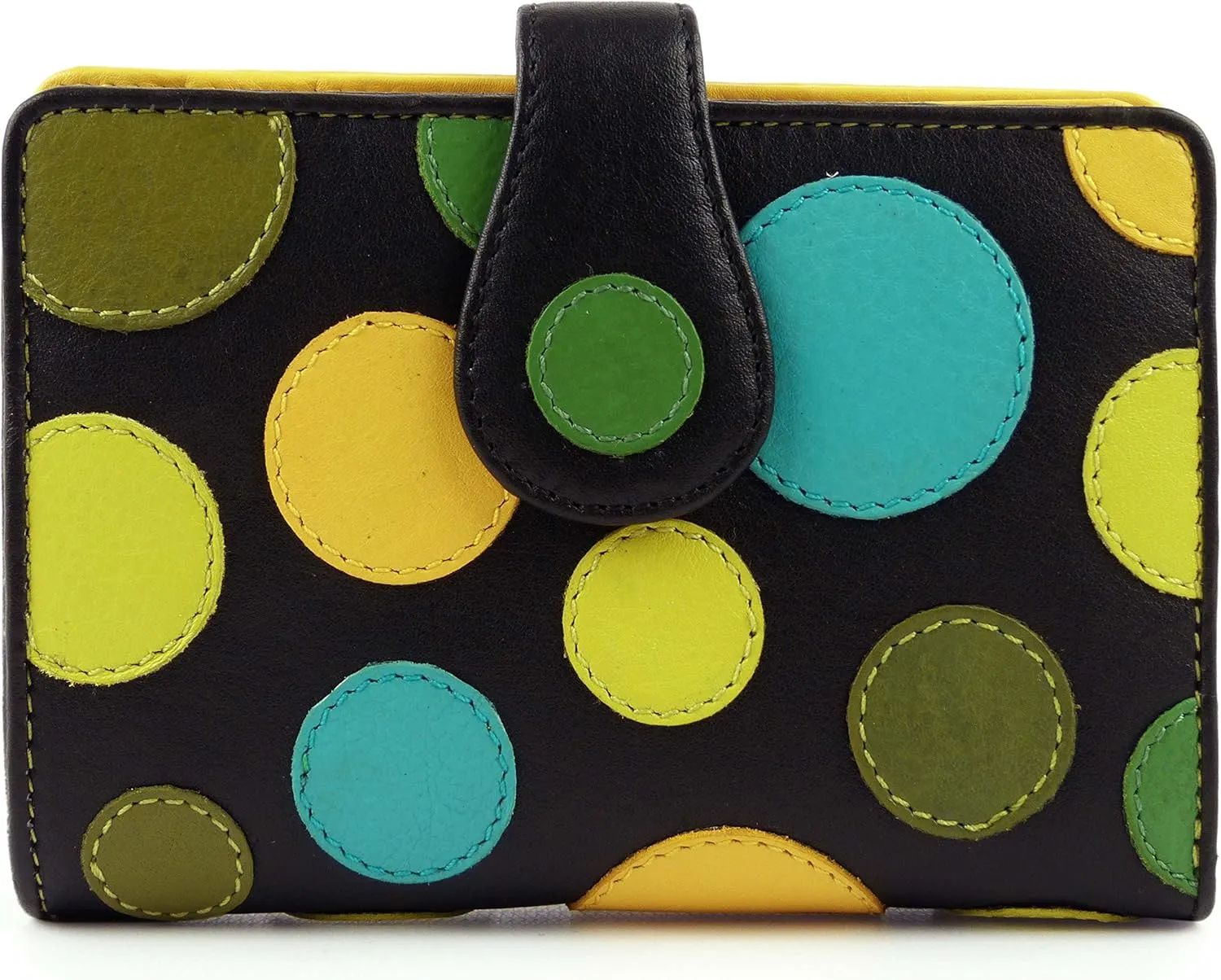 Women's Leather Polka Purse Wallet By Gift Boxed Top Design