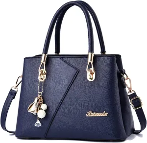 Womens Multi Pocket Handbag Top-handle Bags Shoulder Bag PU Leather