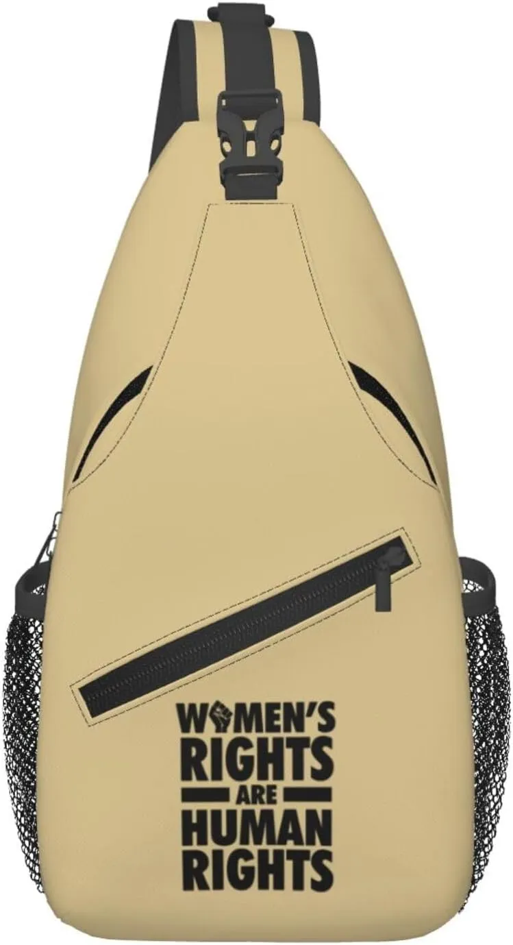 Women's Rights Are Part Of Human Rights Crossbody Bags For Women Men Chest Backpack Gym Shoulder Bag Travel Outdoor Sports Casual Crossbody Bags