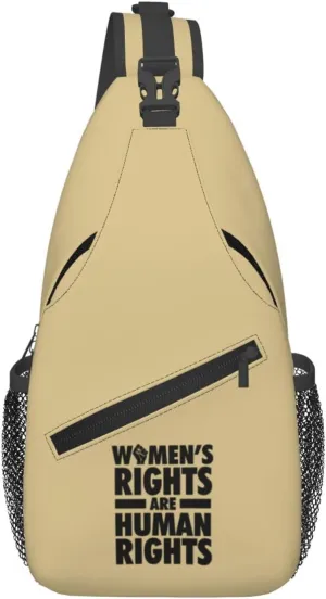 Women's Rights Are Part Of Human Rights Crossbody Bags For Women Men Chest Backpack Gym Shoulder Bag Travel Outdoor Sports Casual Crossbody Bags