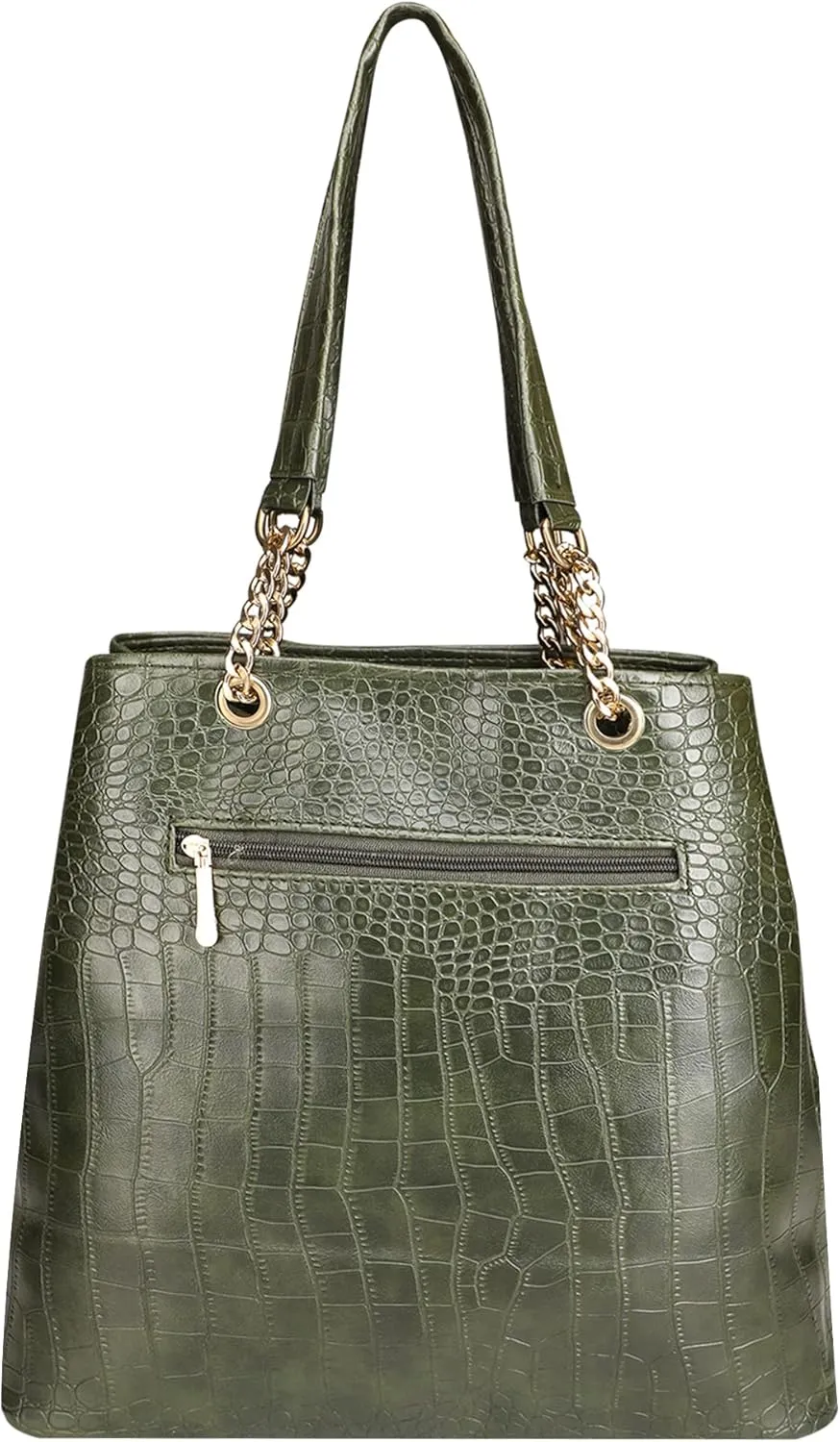 Womens Shoulder Bag | Womens Handbag | Girls Shoulder Bag | Croc Pattern | Chain Handle
