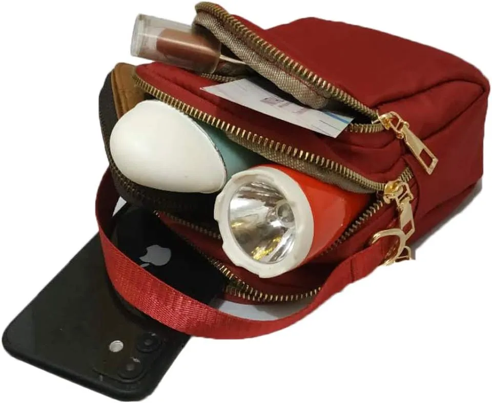 Womens Small Crossbody Bags Phone Purse Mini Girls Shoulder Wallet Handbag Kid Nylon Pouch