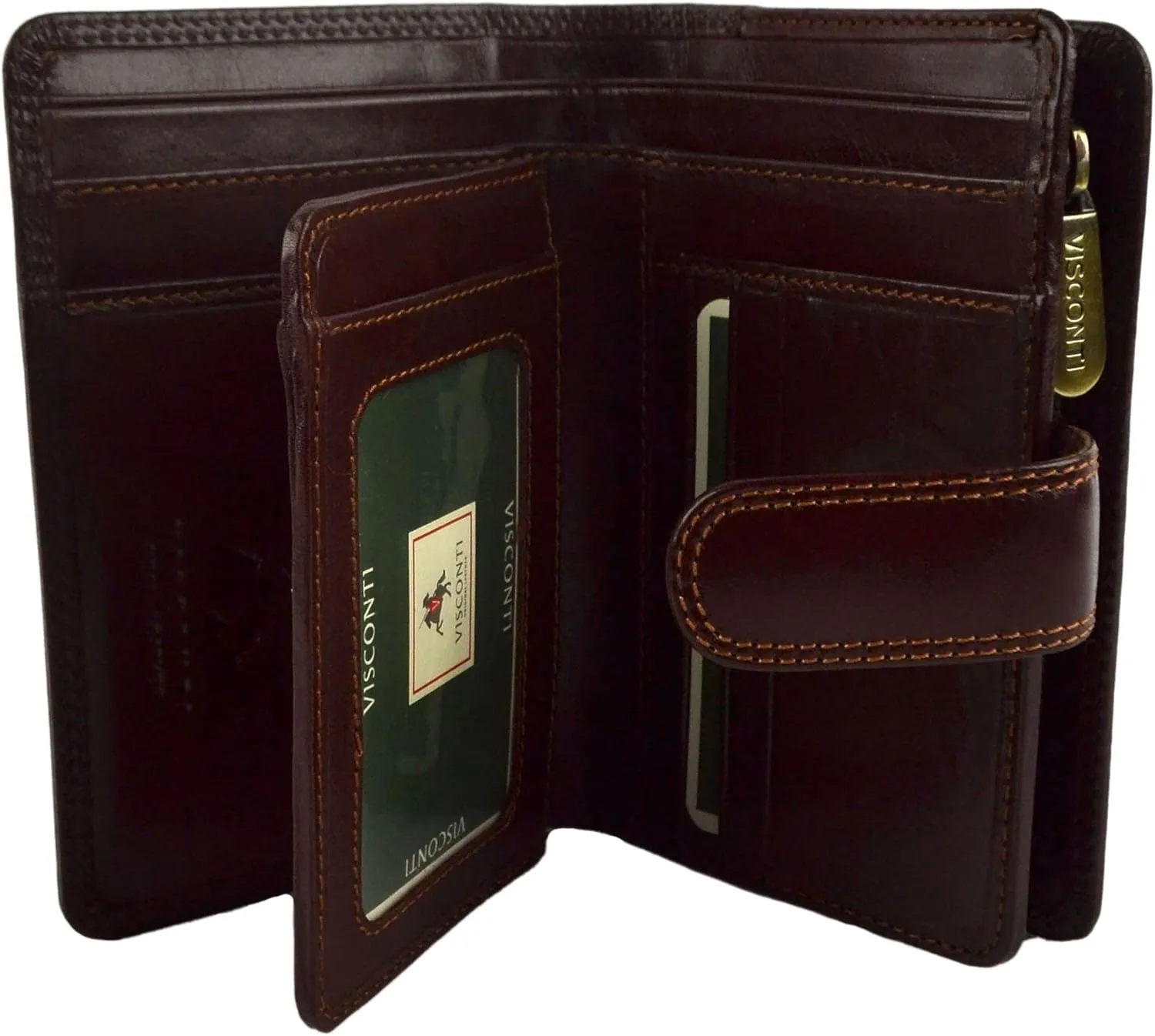 Women's Top Italian Leather Purse Wallet Monza Gift Boxed In 2 Colours