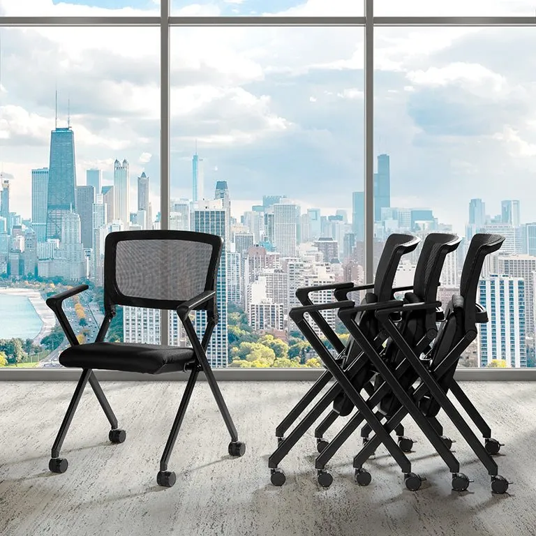 WorkSmart Folding Chair with breathable Mesh Back - FC8483-231