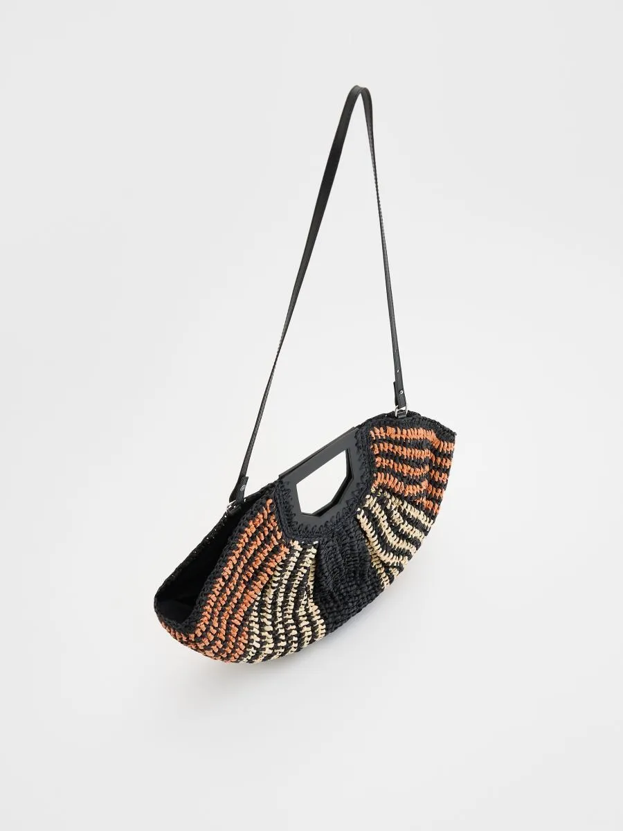 Woven basket bag