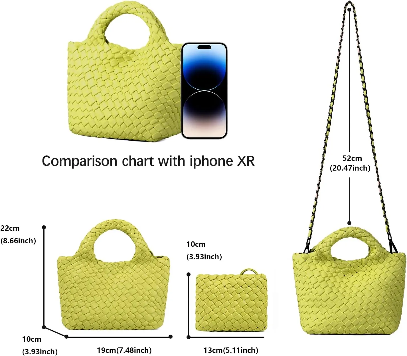 Woven Purses Bag for Women, Vegan Leather Handwoven Bags with Mini Handmade Purse, SMALL Travel Beach Top Handle Handbags