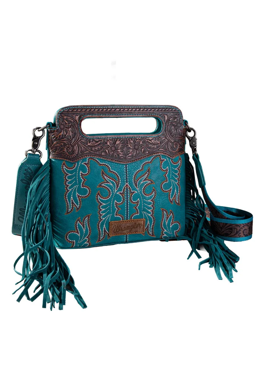 WRANGLER EMBROIDERED FRINGE CROSSBODY BAG (S24/25)