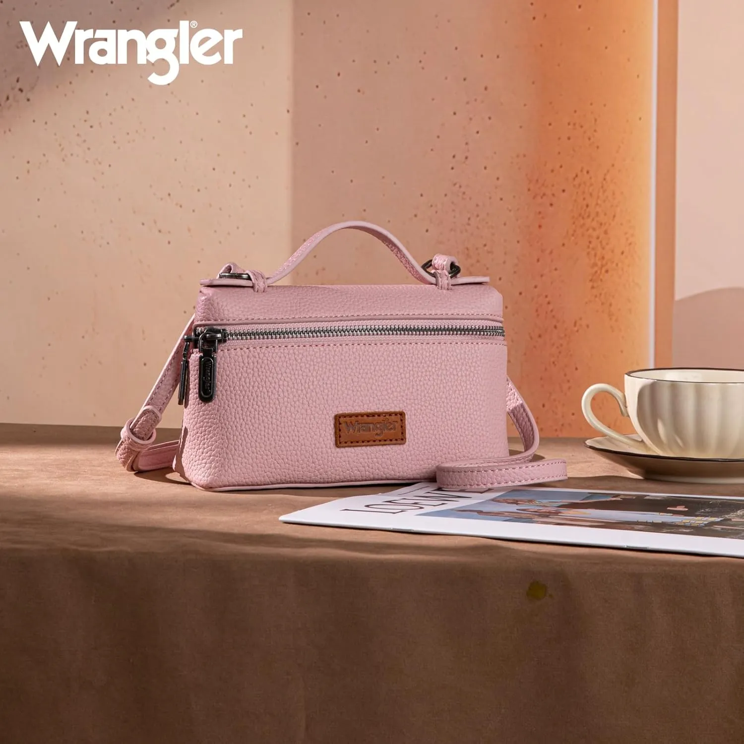 Wrangler Mini Crossbody Bag for Women Top-Handle Handbags Designer Shoulder Cute Purses Trendy