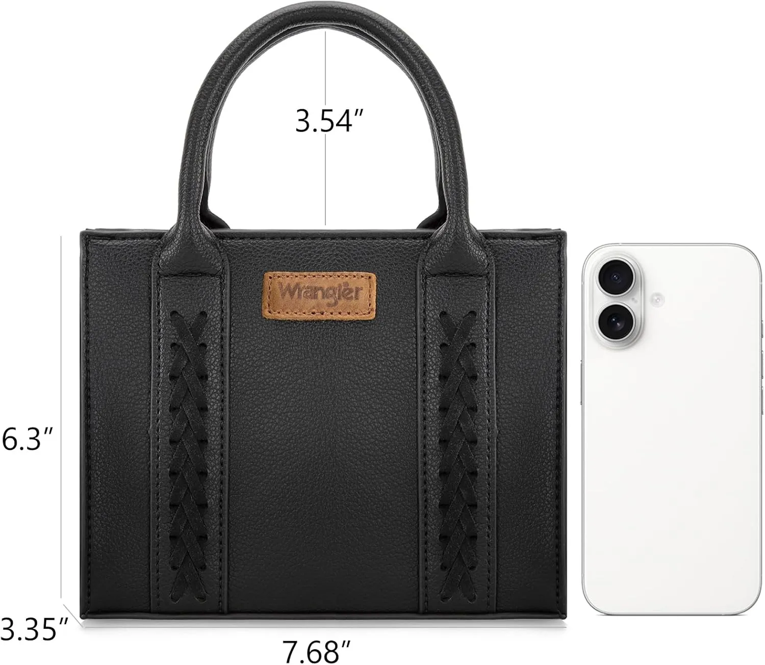 Wrangler Mini Crossbody Purse for Women Cute Small Tote Bag Shoulder Handbag Ladies Top Handle Satchel with Adjustable Strap