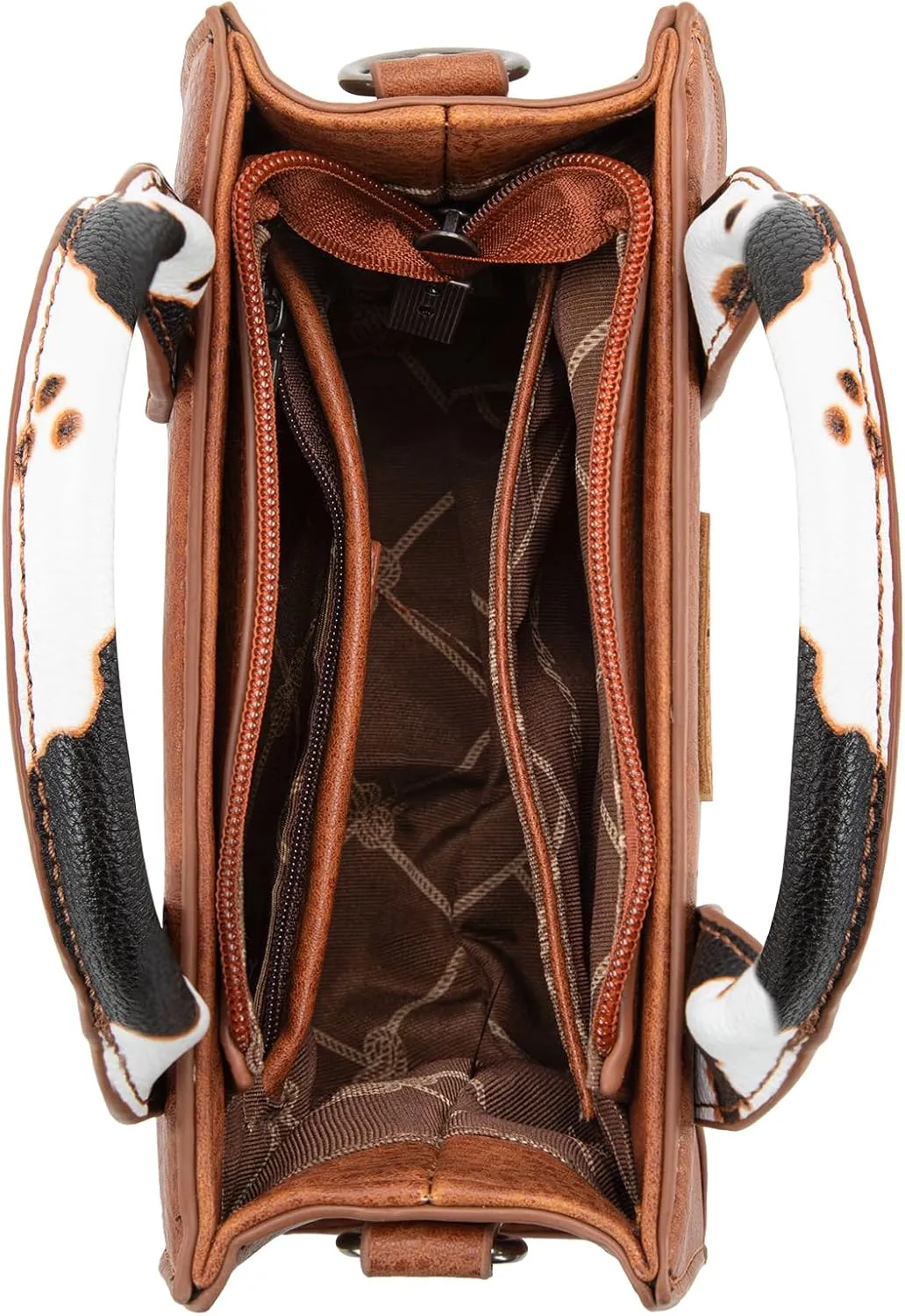 Wrangler Mini Tote Bag for Women Cow Print Western Crossbody Purse