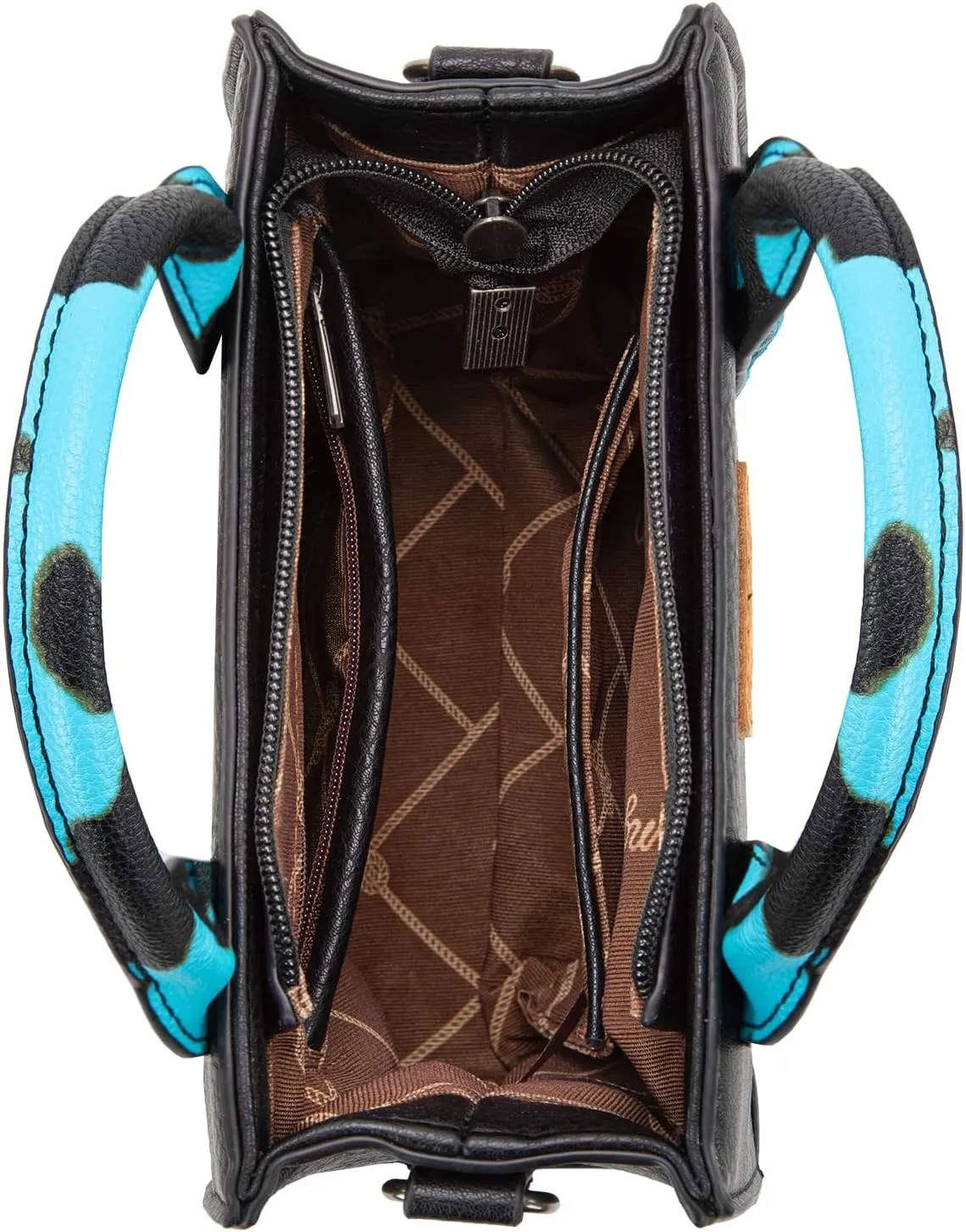 Wrangler Mini Tote Bag for Women Cow Print Western Crossbody Purse