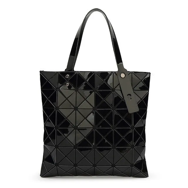 WSYUTUO Handbag Female Folded Ladies Geometric