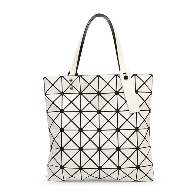 WSYUTUO Handbag Female Folded Ladies Geometric