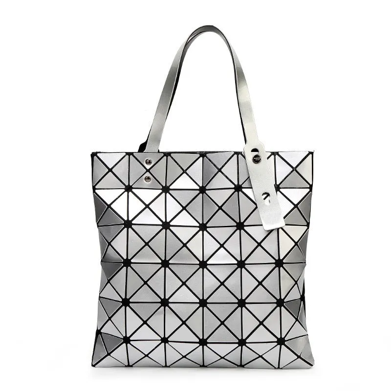 WSYUTUO Handbag Female Folded Ladies Geometric