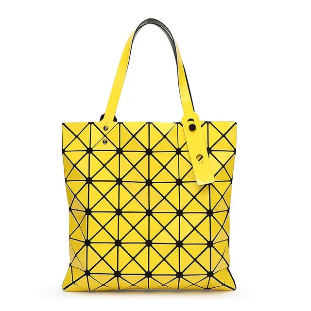 WSYUTUO Handbag Female Folded Ladies Geometric