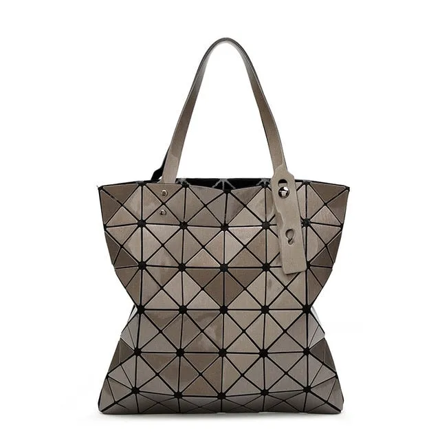 WSYUTUO Handbag Female Folded Ladies Geometric