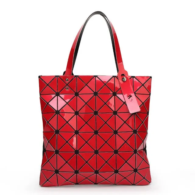 WSYUTUO Handbag Female Folded Ladies Geometric