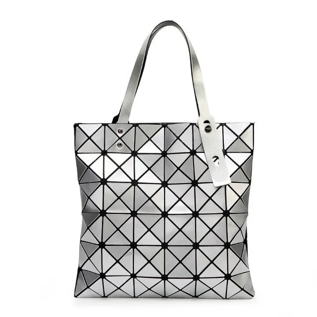 WSYUTUO Handbag Female Folded Ladies Geometric