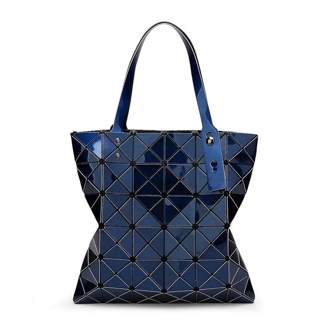 WSYUTUO Handbag Female Folded Ladies Geometric
