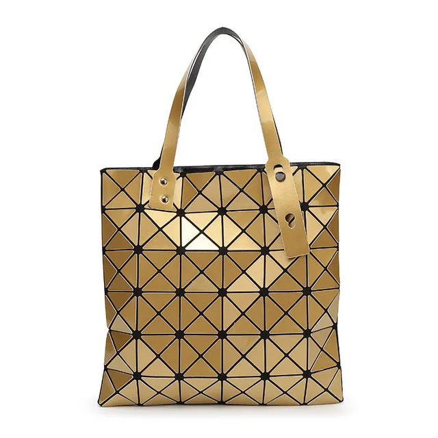 WSYUTUO Handbag Female Folded Ladies Geometric
