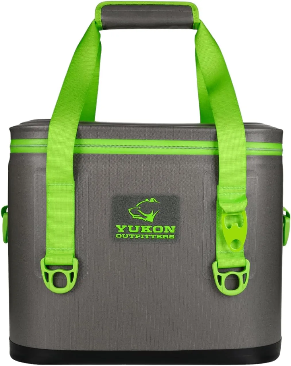 Yukon Outfitters 30 Can Tech Cooler Bag, 54-Liter Durable TRU Welded Leakproof Insulated Outdoor Camping Boating Meal & Drink Lunchbox w/Airtight Zippers, Padded Carry Handle & Shoulder Strap