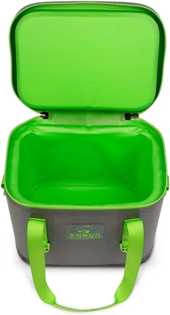 Yukon Outfitters 30 Can Tech Cooler Bag, 54-Liter Durable TRU Welded Leakproof Insulated Outdoor Camping Boating Meal & Drink Lunchbox w/Airtight Zippers, Padded Carry Handle & Shoulder Strap