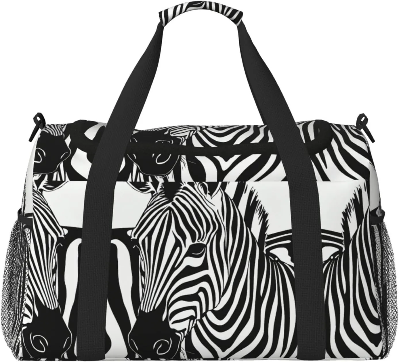 Zebra Print print Weekender Overnight Carry On Bag Gym Luggage Bag Duffel Bag for Travel Women