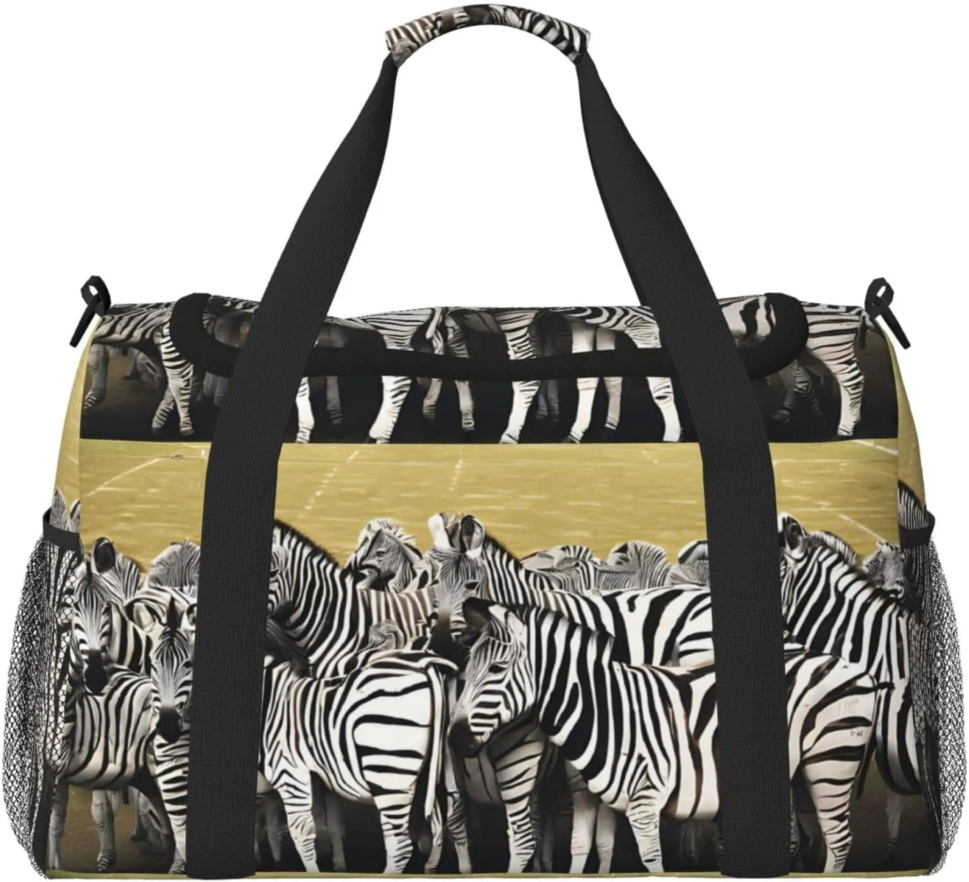 Zebra Racetrack Durable Portable Crossbody Travel Bag, A Good Companion For Long-Distance Travel