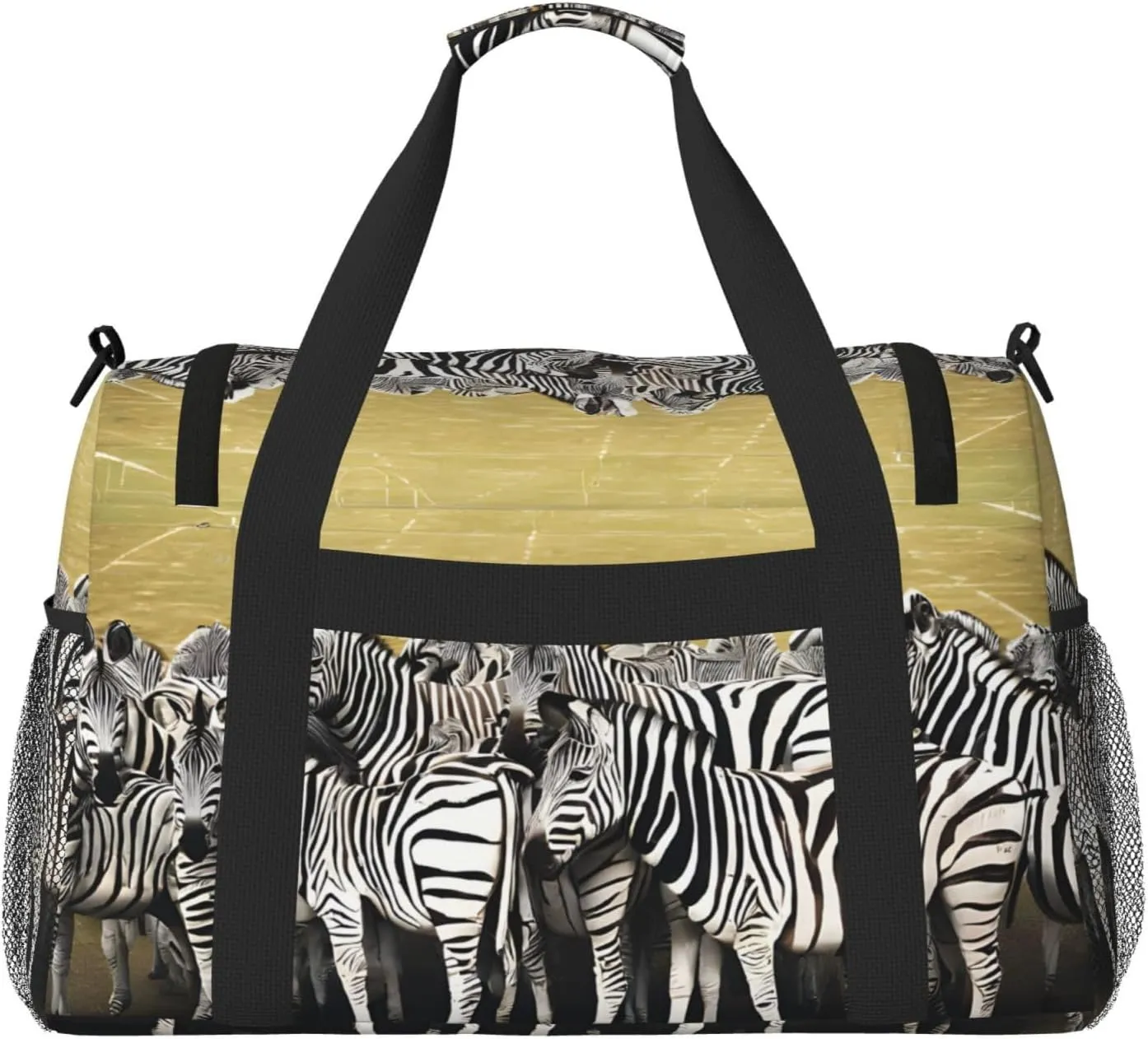 Zebra Racetrack Durable Portable Crossbody Travel Bag, A Good Companion For Long-Distance Travel