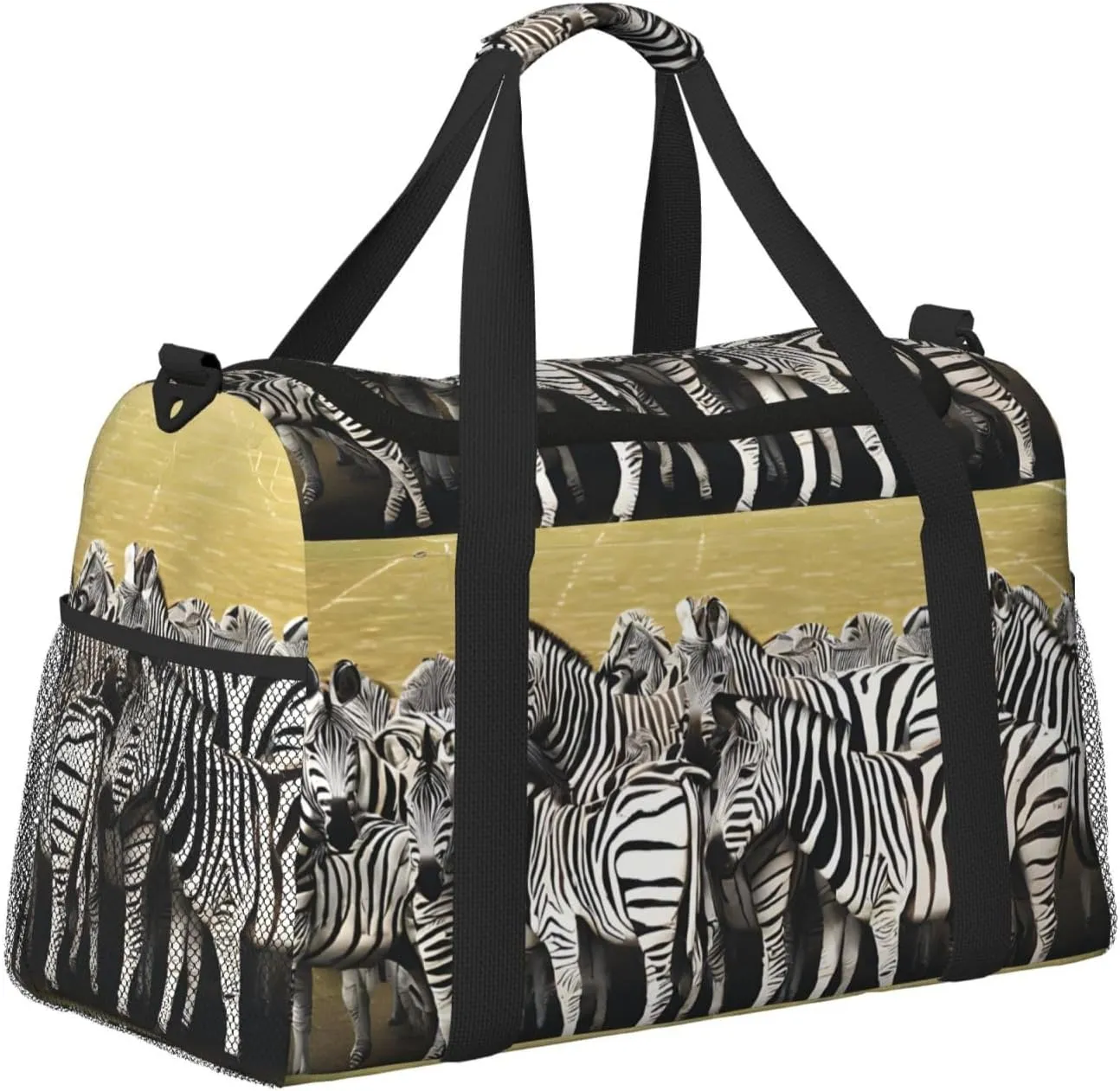 Zebra Racetrack Durable Portable Crossbody Travel Bag, A Good Companion For Long-Distance Travel