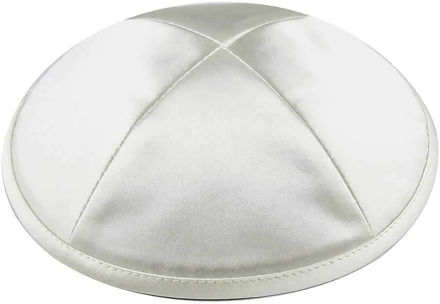 Zion Judaica Deluxe Satin Kippot Bulk Packs Kippas or Single Kippah Includeds Free Kipa Clips