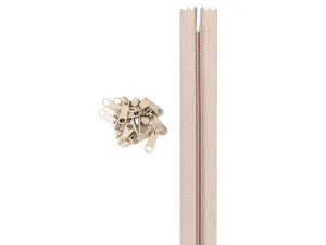 Zippers by Yard - Natural