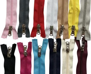 ZMCHNICY 13PCS #5 Separating Nylon Coil Zippers for Jackets Coats Sportswear Bags Handbags Backbags Dress Sewing Crafts Cushion,Pillow DIY Handmade 13 Colors Mixed ((40cm/16inch))